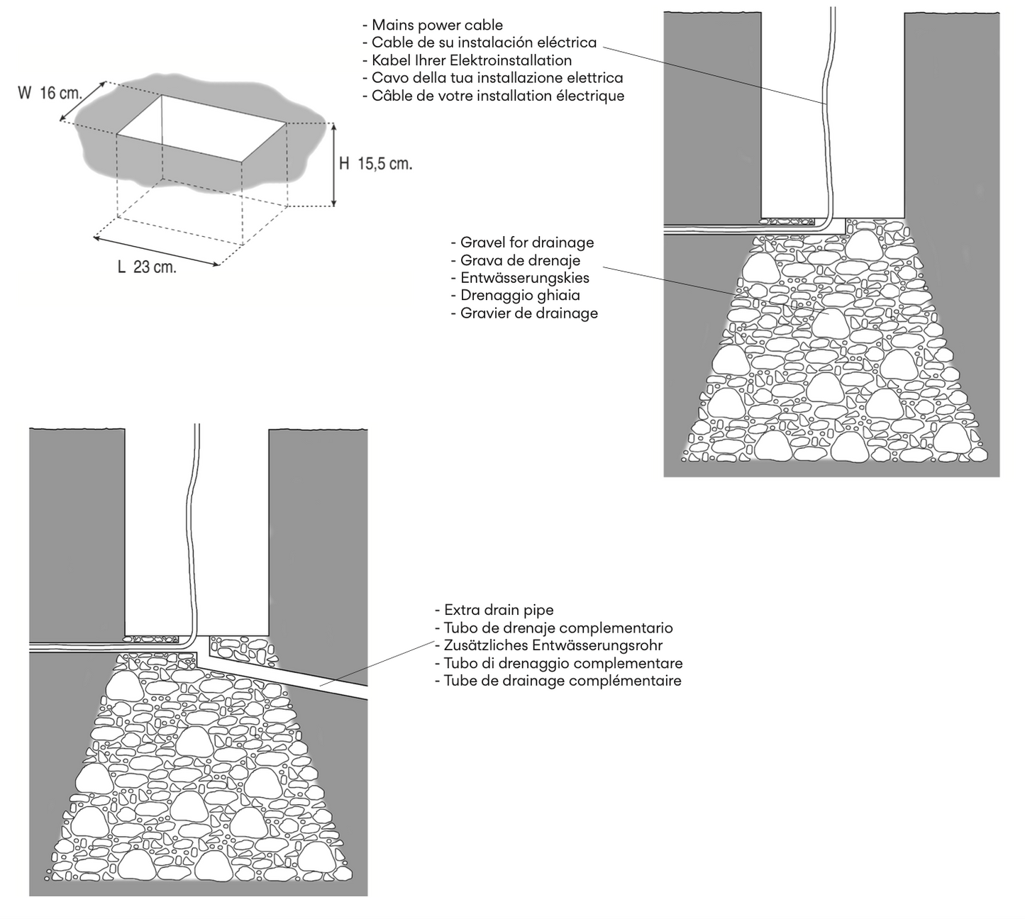 Brisa Floor, 5 Light, Green, LED, 10.5W, On/Off, IP65