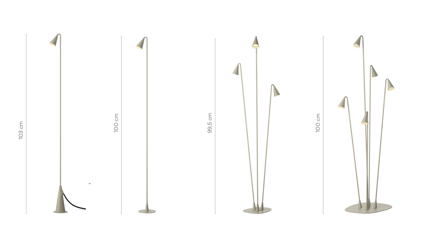 Brisa Floor, 5 Light, Green, LED, 10.5W, On/Off, IP65