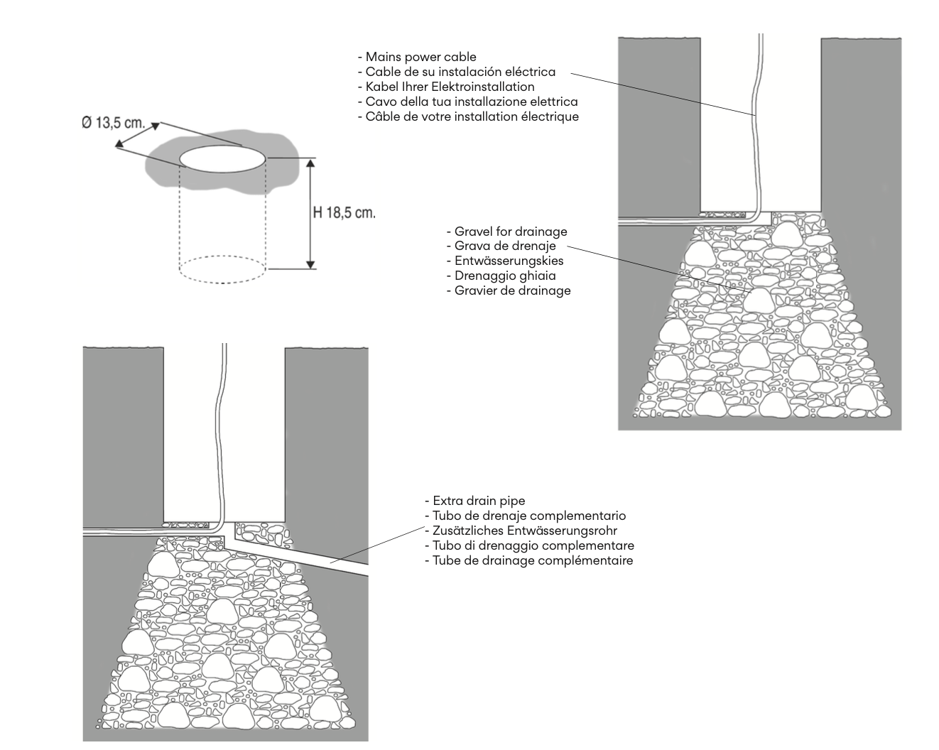 Brisa Floor, Oxide, LED, 2.1W, On/Off, IP65