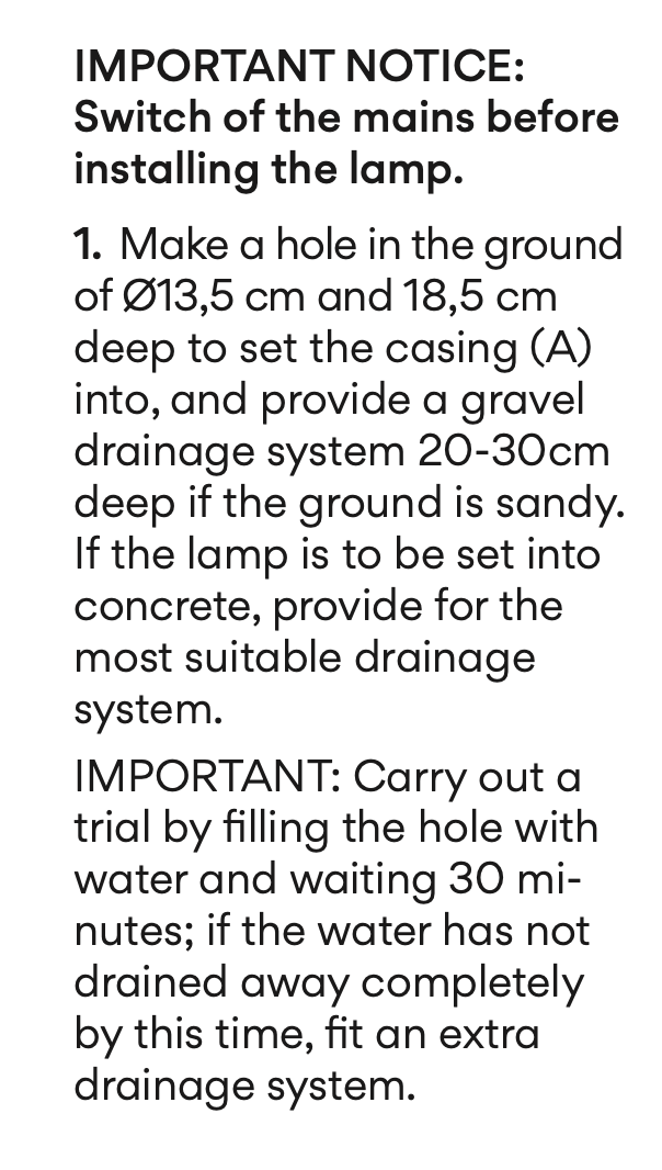 Brisa Floor, Oxide, LED, 2.1W, On/Off, IP65