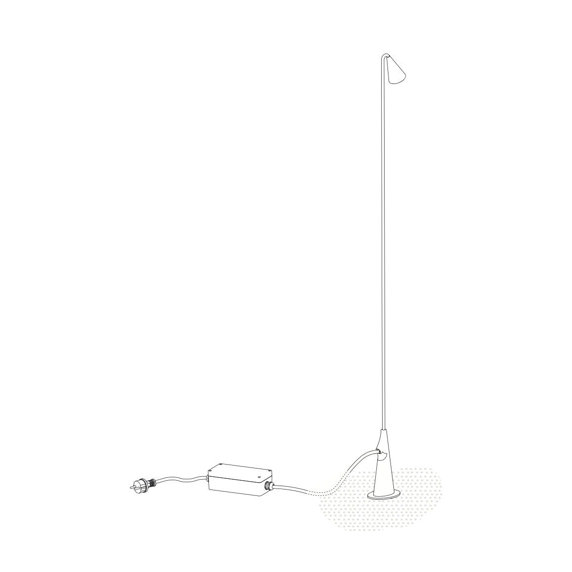 Brisa Floor Plug In, Green, LED, 2.1W, On/Off, IP64