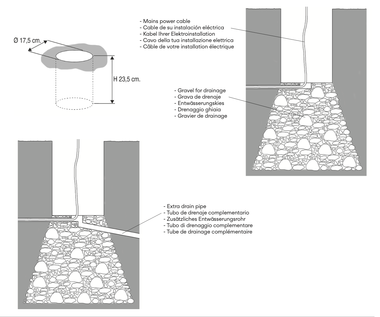 Brisa Floor, 3 Light, Green, LED, 6.3W, On/Off, IP65