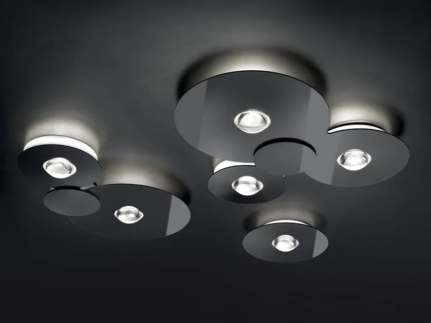 Bugia Ceiling, Double, Glossy Black, LED, Triac Dim, IP20