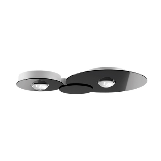 Bugia Ceiling, Double, Glossy Black, LED, Triac Dim, IP20