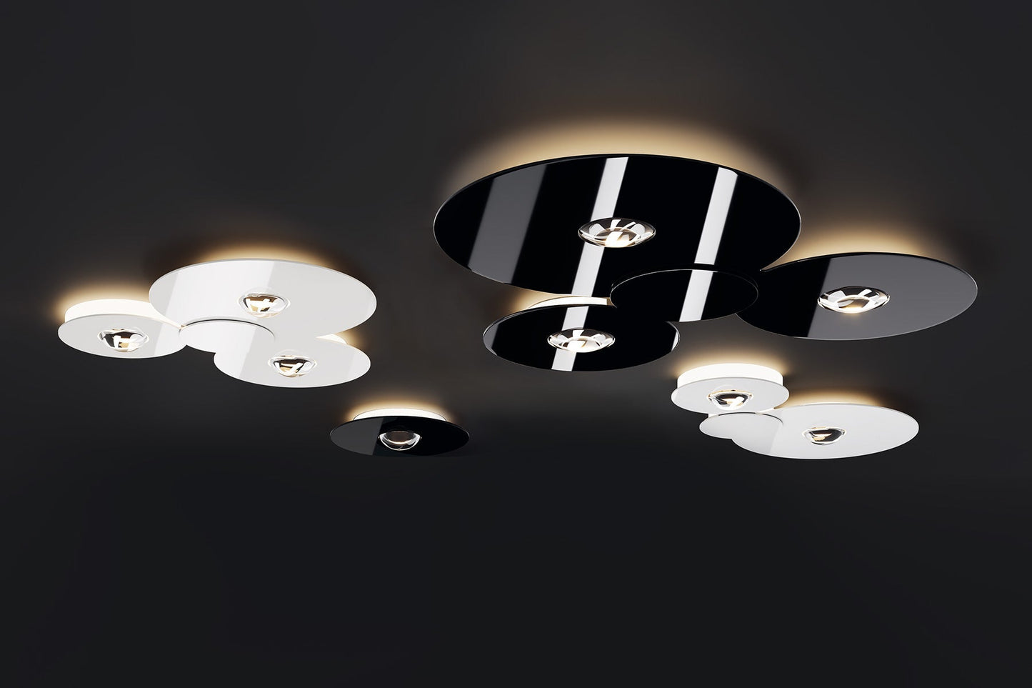 Bugia Ceiling, Single, Glossy Black, LED, Triac Dim, IP20