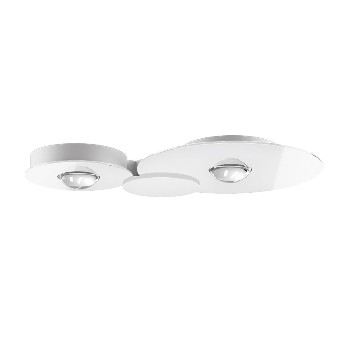 Bugia Ceiling, Double, Glossy White, LED, Triac Dim, IP20