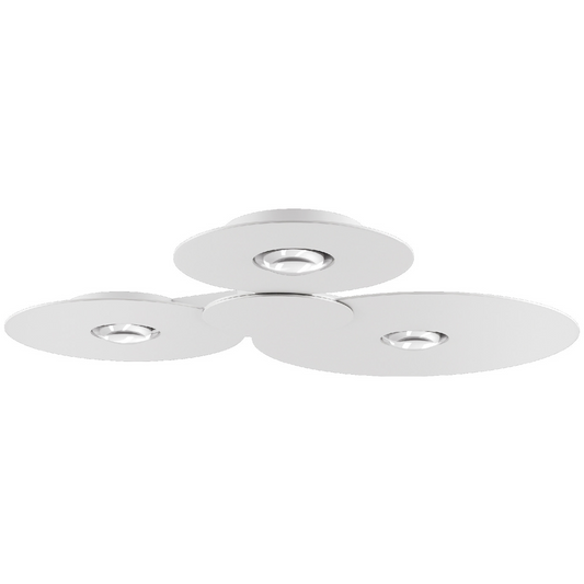 Bugia Ceiling, Triple Mega, Glossy White, LED, Triac Dim, IP20