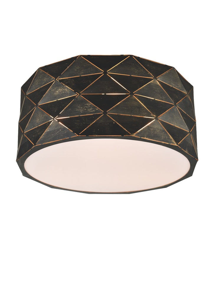 Tangent Pendant, Round, Black Gold, E27, IP20