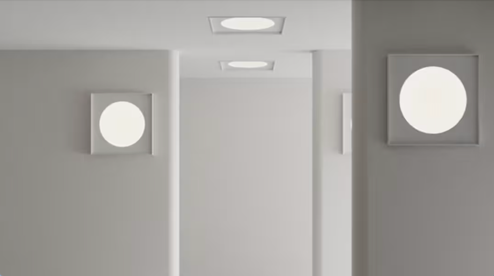 Cassette Wall, 90 cm, White, LED, 58W, 2700K, Phase Dim, IP20