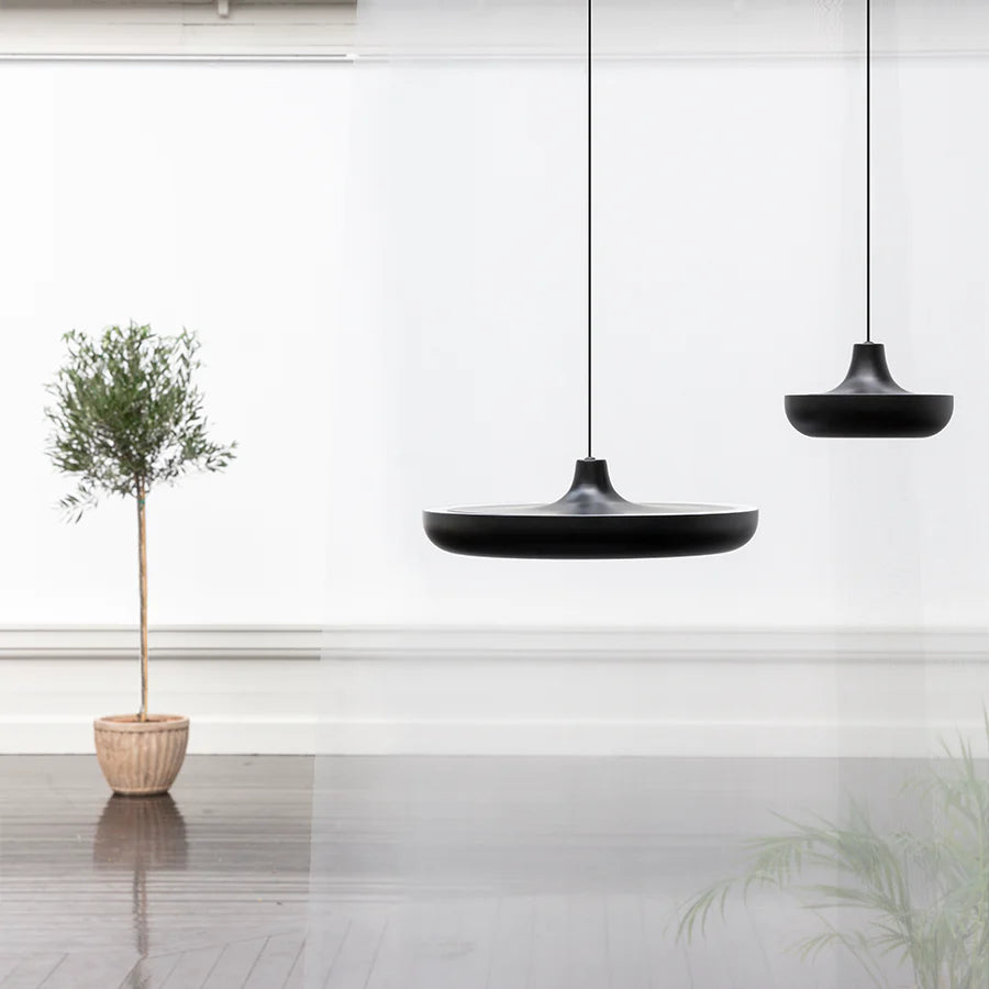 Cassini Pendant, Large, Black, LED, Triac Dim