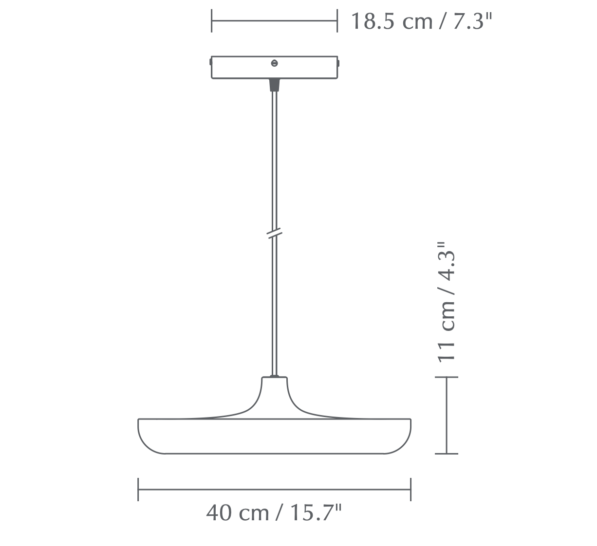 Cassini Pendant, Large, White, LED, Triac Dim