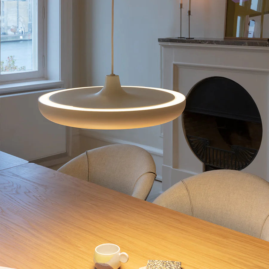 Cassini Pendant, Large, White, LED, Triac Dim