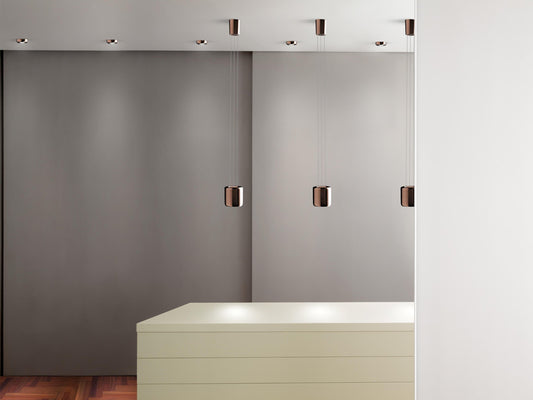 Cavity Semi-Flush Recessed Downlight, Bronze, LED, Triac Dim, IP40