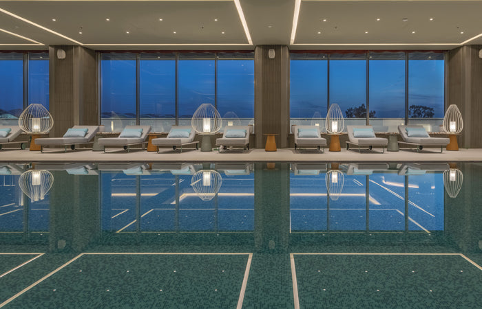 Cell Floor Lamp, Tall, 88 cm H, White Metal with White Poly, E27, IP65