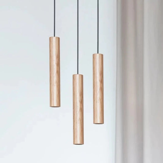 Chimes Pendant, Wood, LED, On/Off