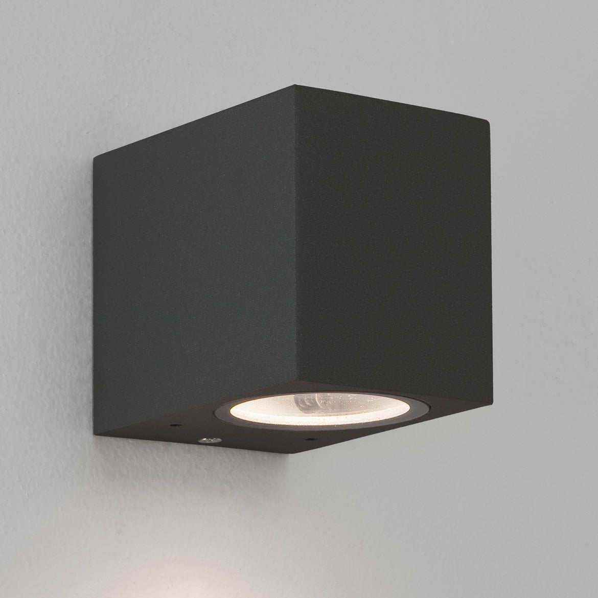 Chios 80, Wall Light, Textured Black, GU10, IP44