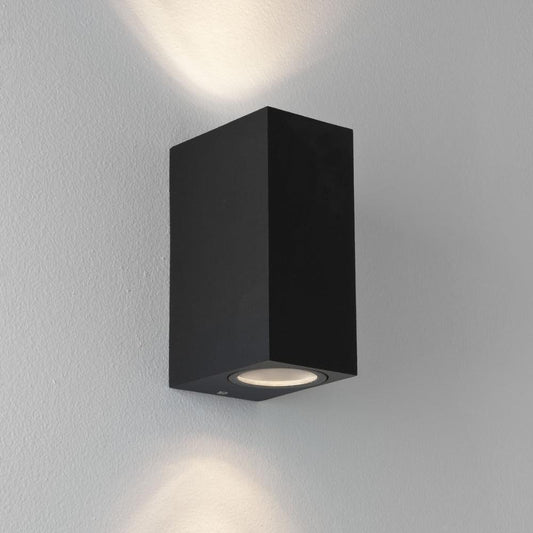 Chios 150, Wall Light, Textured Black, GU10, IP44