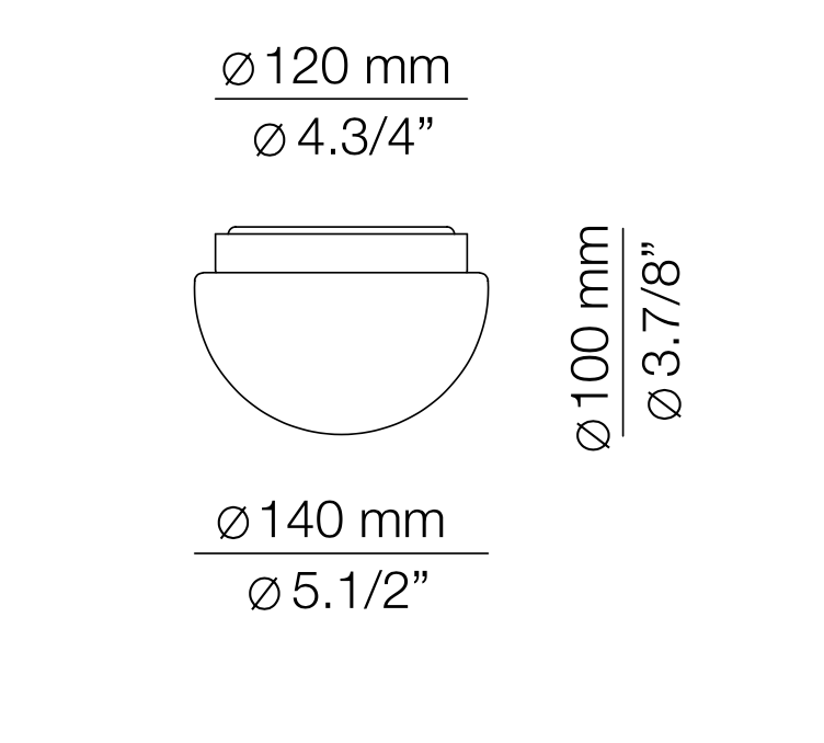 Circ Spot Light, Ceiling or Wall, LED, Triac Dim, IP20