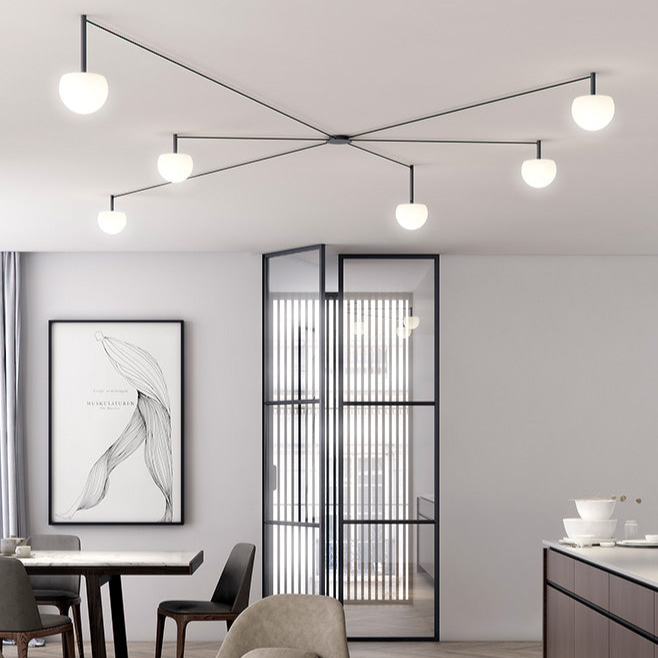 Circ Radial Ceiling, 6 Light, Recessed Mount, LED, IP20
