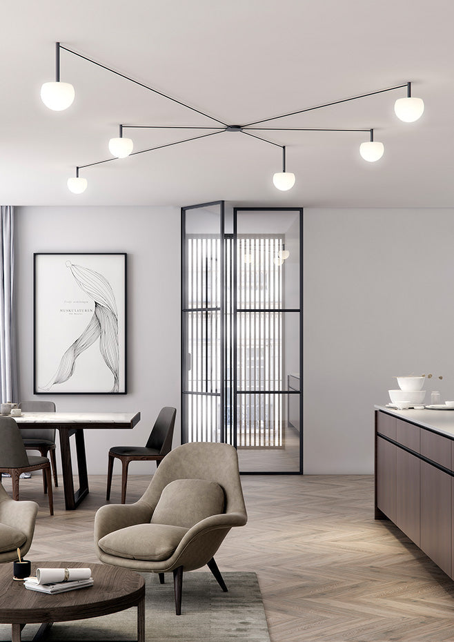 Circ Radial Ceiling, 4 Light, Surface Mount, LED, IP20