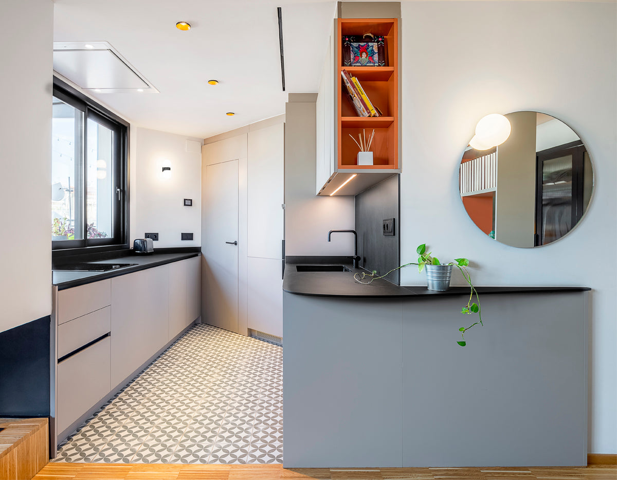 Circ Mirror Light, 50 cm ø, LED, Triac Dim, IP44