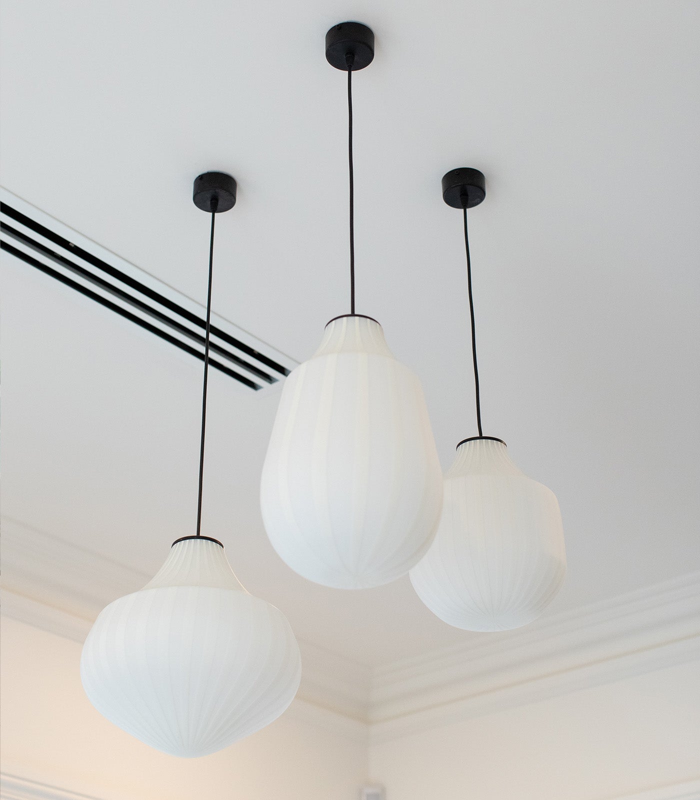 Karman Italia Circus pendants hanging in a group, unlit