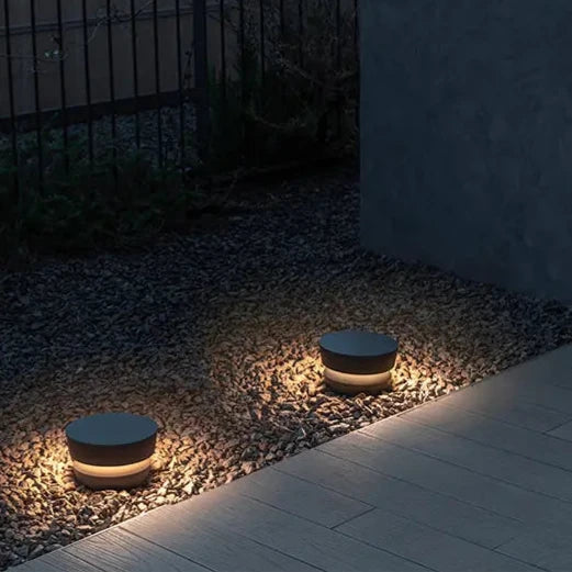 Dots Bollard, Large, Halo, Green, LED, IP65