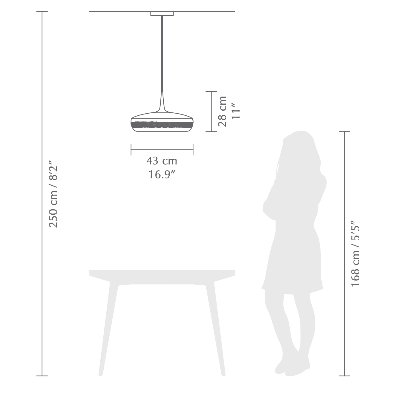 LAMPSHADE, Clava Metal, Large, Matte White, E27, [2076]