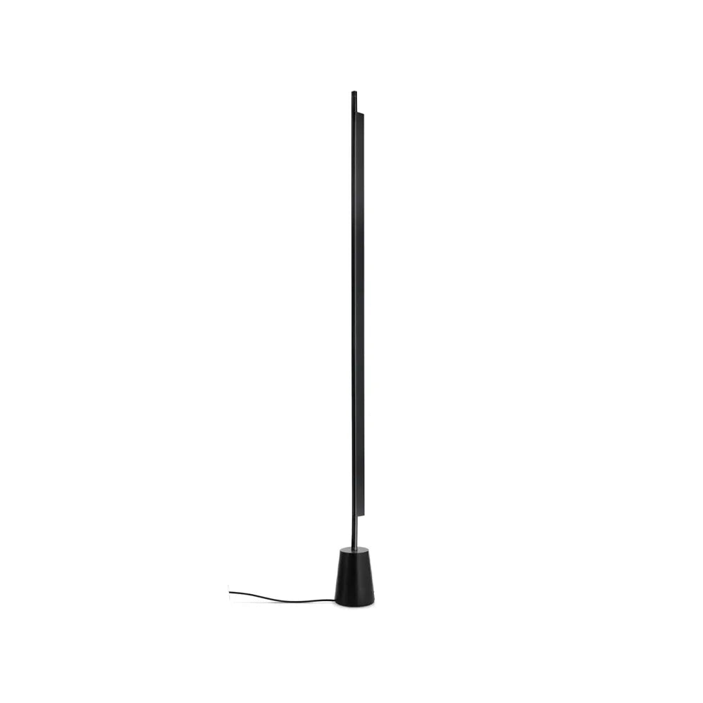 Compendium Linear Floor Lamp, Black, LED, 37W, Foot Dimmer, IP20