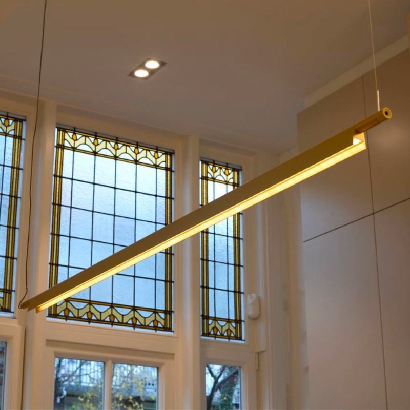 Compendium Linear Pendant, Brass, LED, 33W, Phase Dim, IP20
