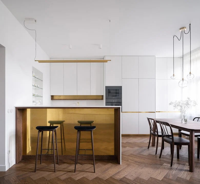 Compendium Linear Pendant, Brass, LED, 33W, Phase Dim, IP20