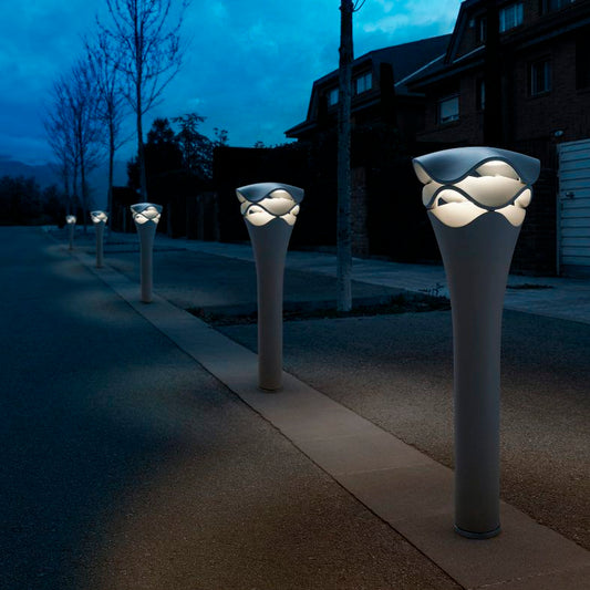 Cornet Bollard, 77 cm, Stone Grey, LED, 8W, Triac Dim, IP66