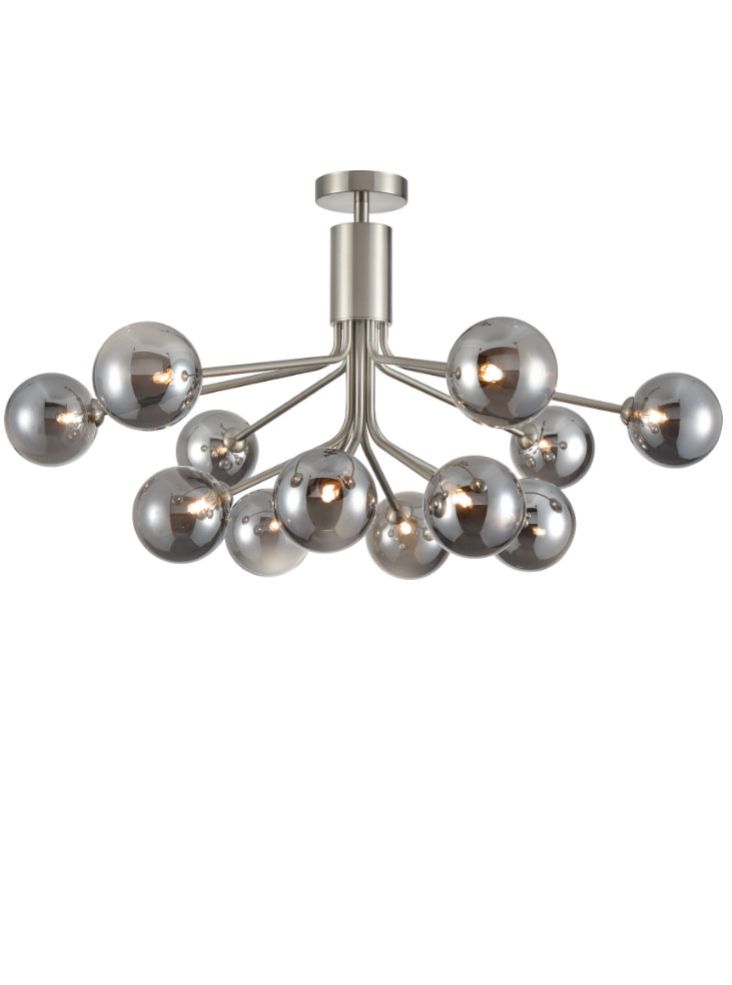 Cosmic Pendant or Ceiling Light, Nickel, G9, IP20