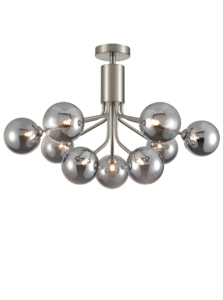 Cosmic Pendant or Ceiling Light, Nickel, G9, IP20