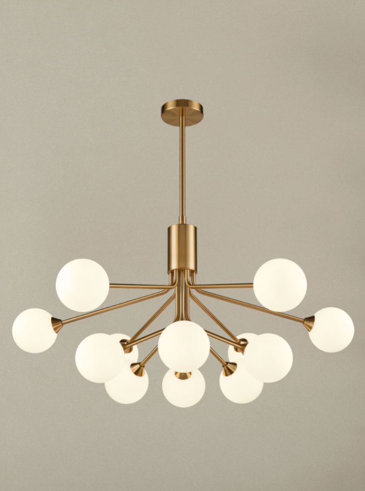 Cosmic Pendant or Ceiling Light, Antique Gold, G9, IP20