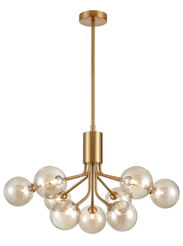 Cosmic Pendant or Ceiling Light, Antique Gold, G9, IP20