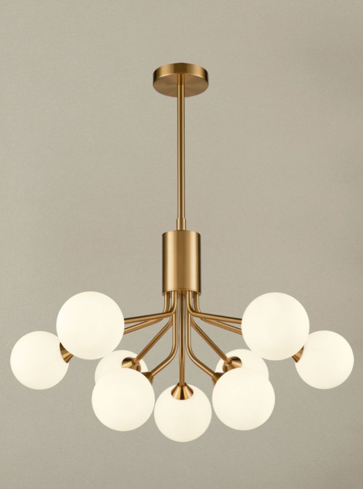 Cosmic Pendant or Ceiling Light, Antique Gold, G9, IP20