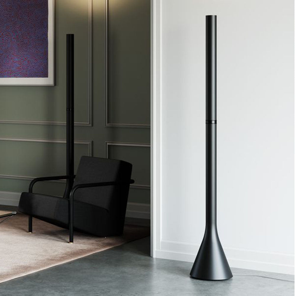 Croma Floor Lamp, Black, LED, Touch Dim, IP20