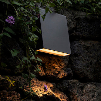 Cuneo Wall or Ground Light, Small, Rust, LED, On/Off, IP65