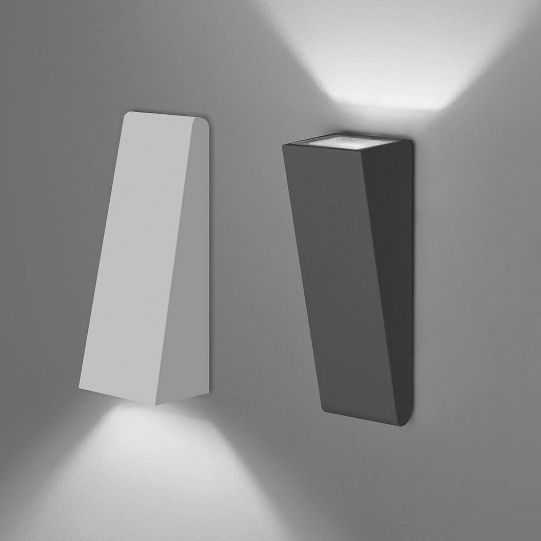 Cuneo Wall or Ground Light, Small, Grey White, LED, On/Off, IP65