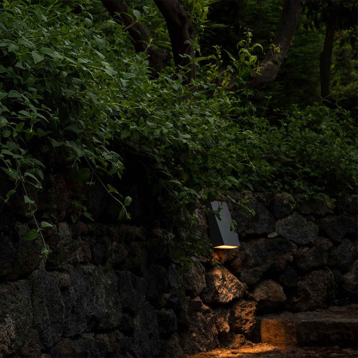 Cuneo Wall or Ground Light, Small, Grey White, LED, On/Off, IP65