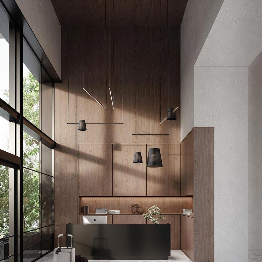 Cupido Pendant, Linear, LED Tunable White, App Dim, IP20