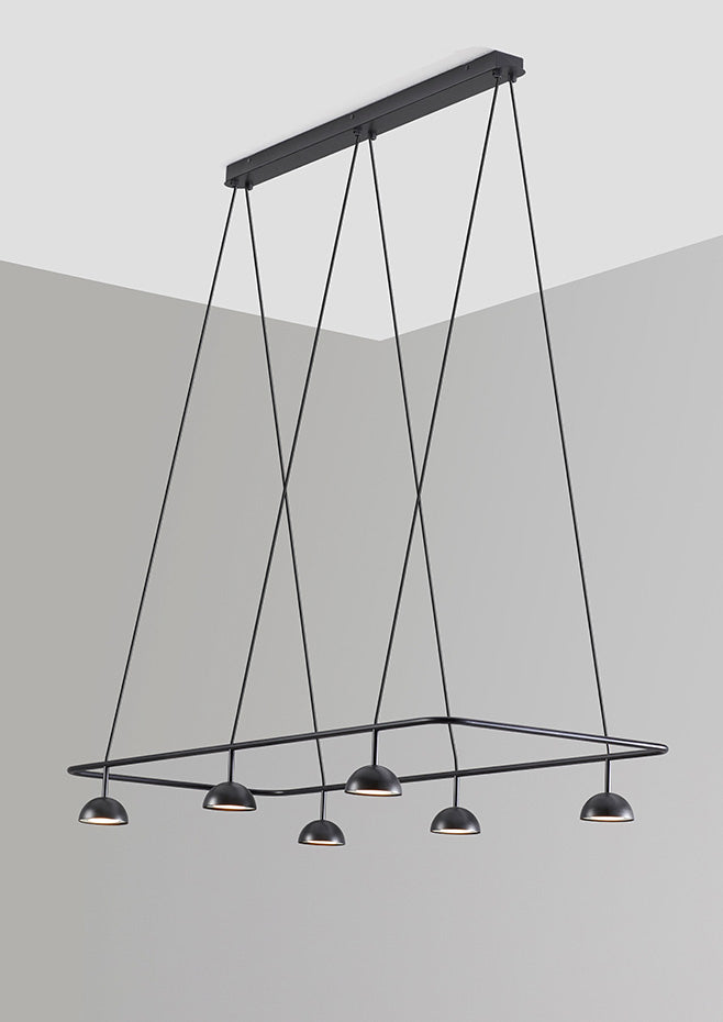 Cupolina Horizontal Pendant, White, LED, Triac Dim, IP20