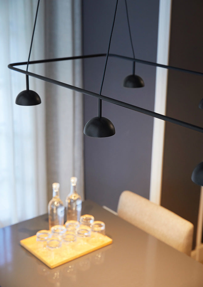Cupolina Horizontal Pendant, White, LED, Triac Dim, IP20