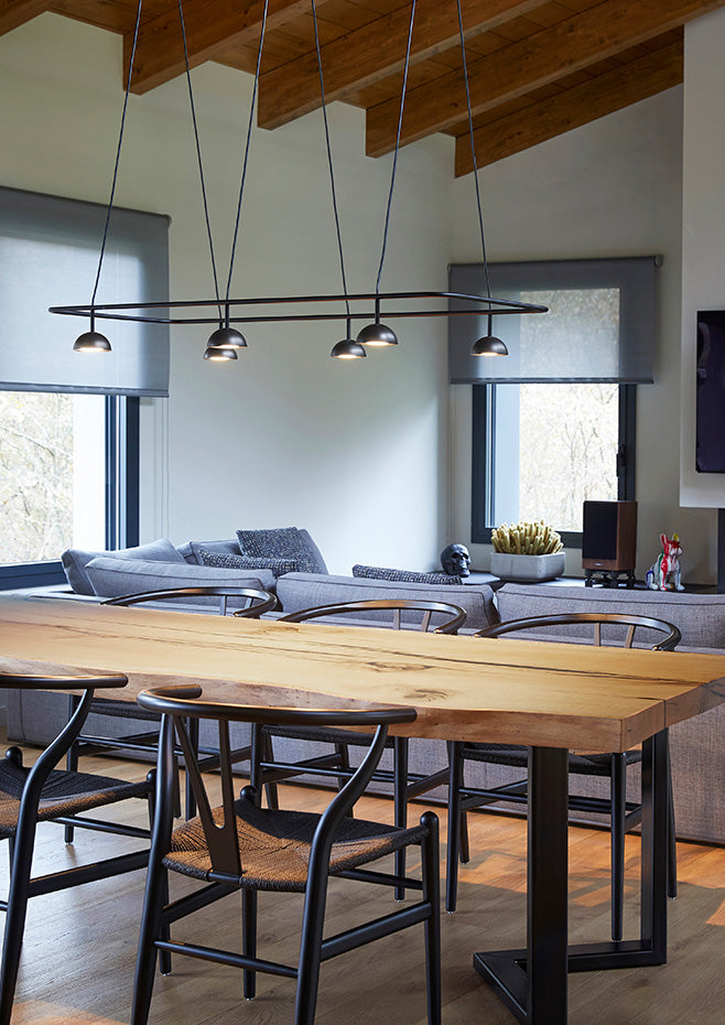 Cupolina Horizontal Pendant, Black, LED, Triac Dim, IP20