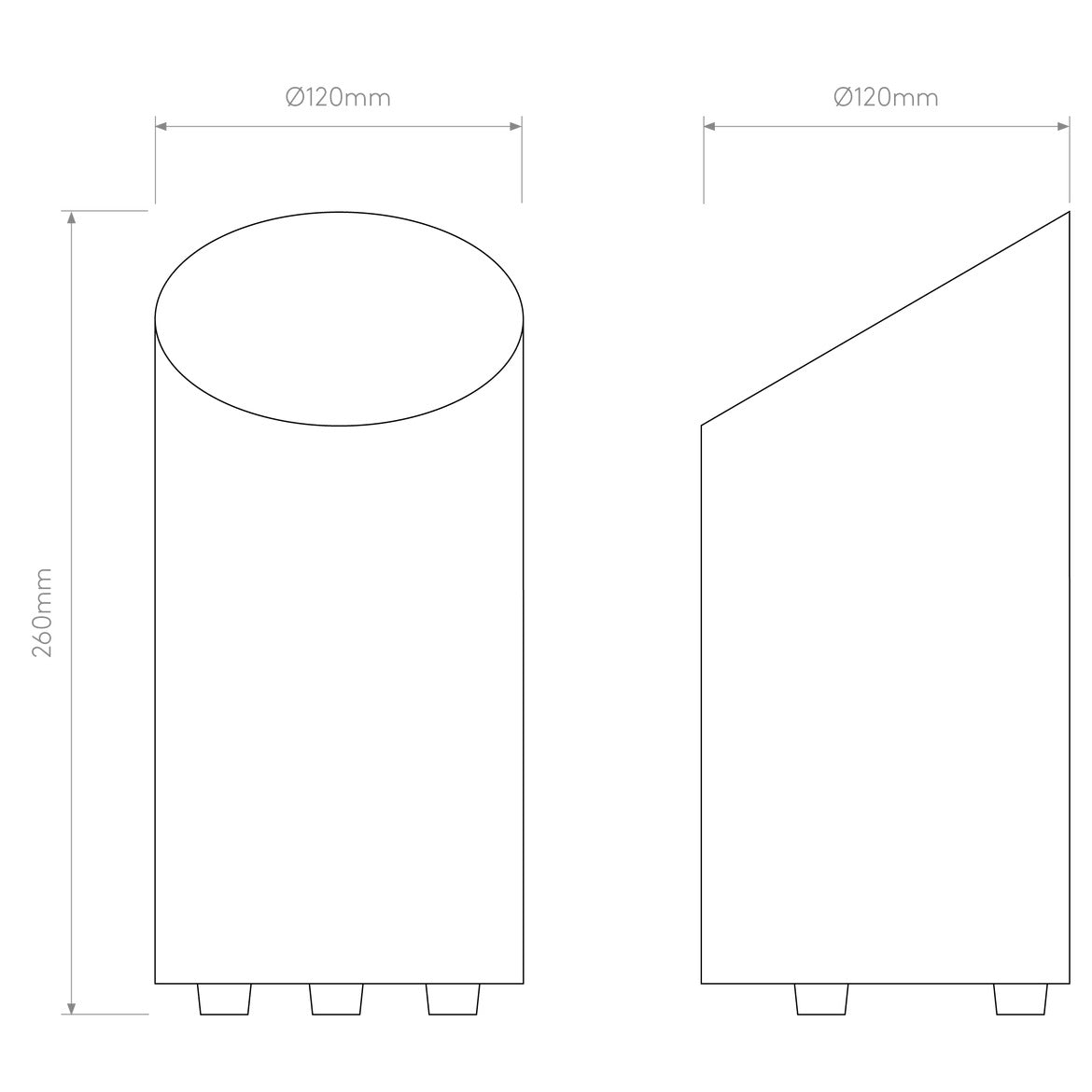 Cut Floor Uplight, GU10, IP20