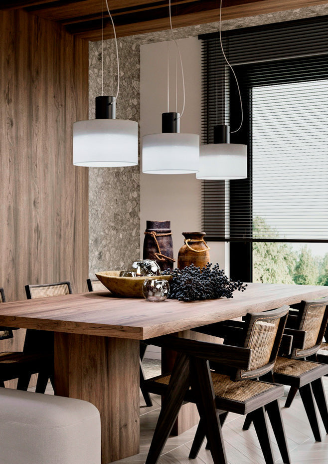 Cyls Pendant with Shade and Beige Body, E27, IP20