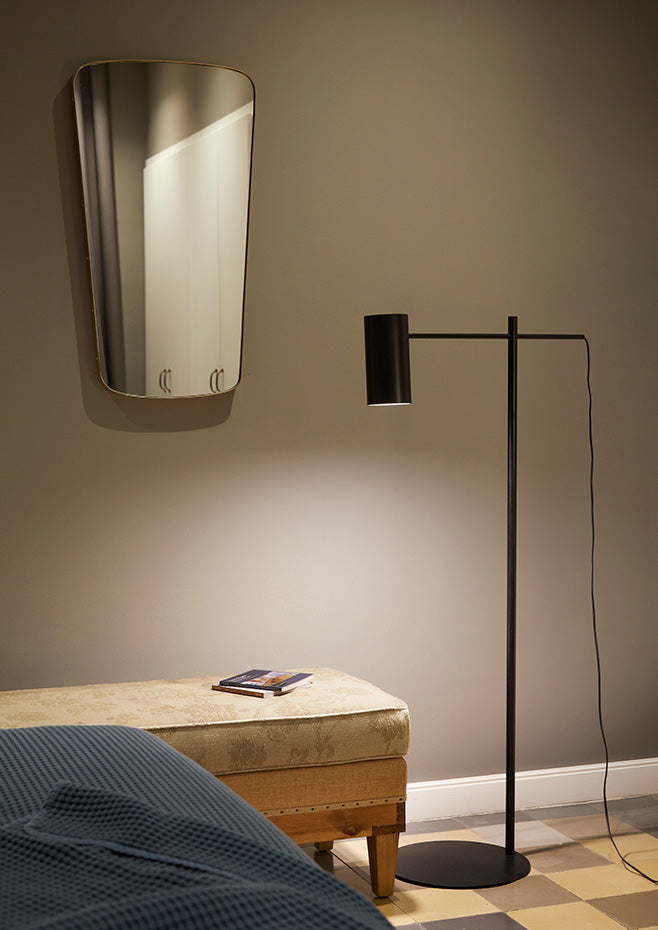 Cyls Reading Floor Lamp, Beige, Adjustable, E27, IP20