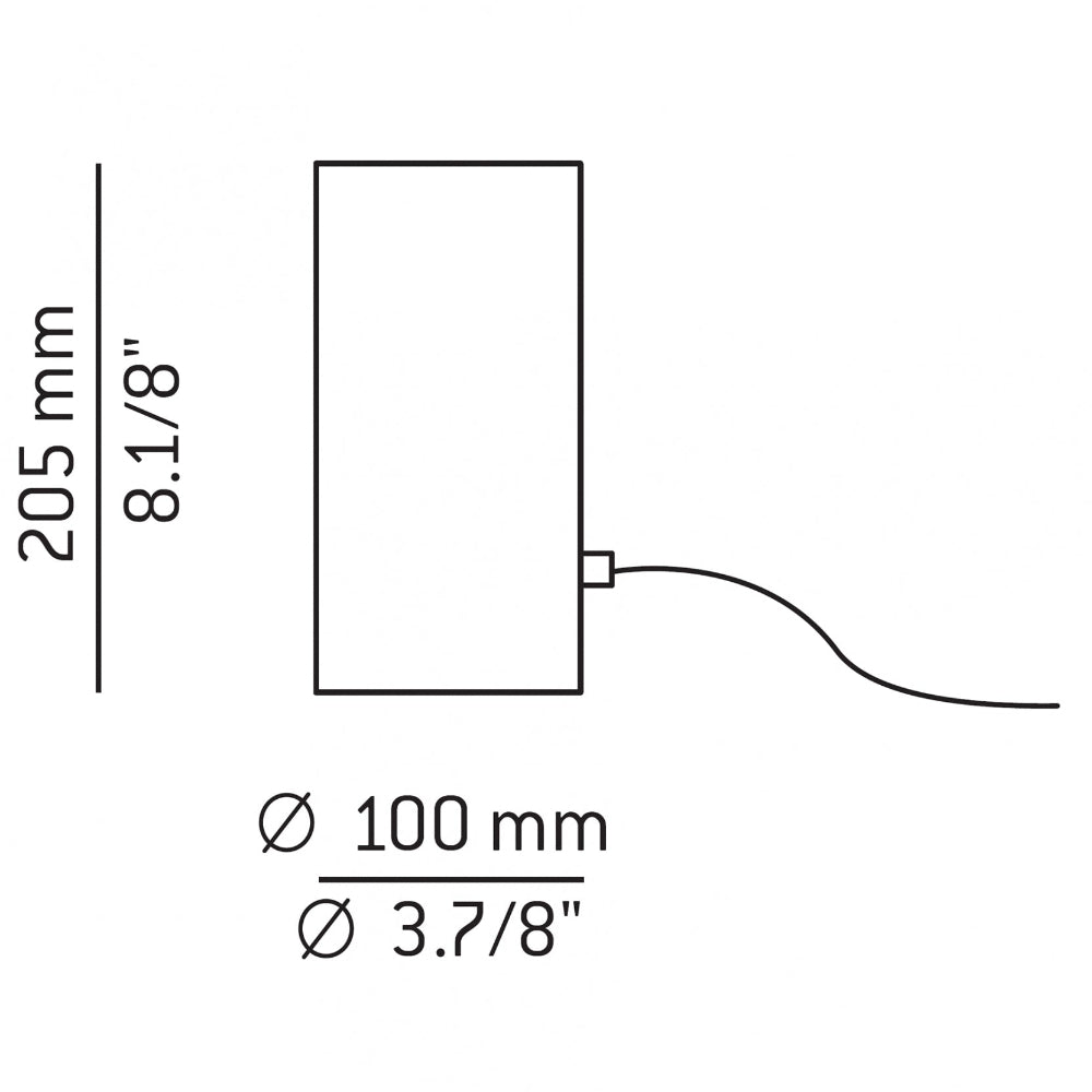 Cyls Table or Floor Uplight, E27, IP20