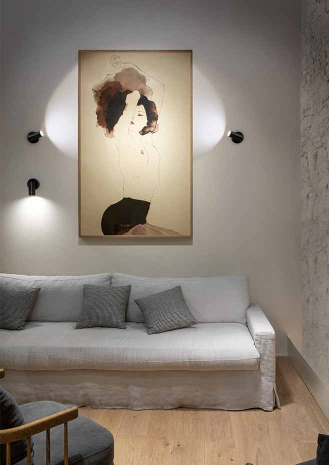 Cyls Wall Light, Beige, E14, IP20